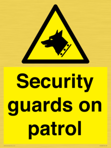 Security guards on patrol